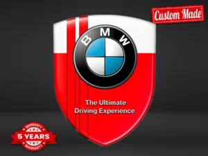 BMW Doming Aufkleber Auto Premium Minimalistisch Robust